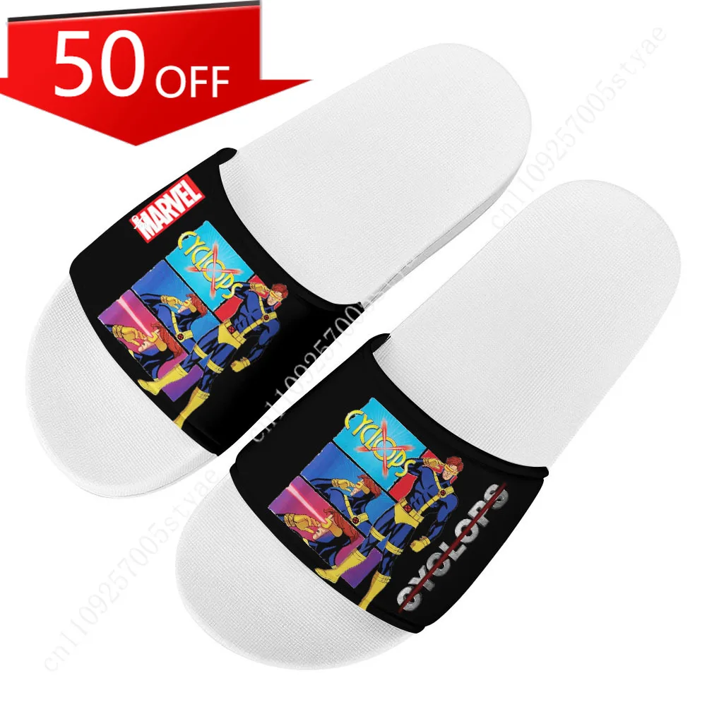 

Marvel Scott Summers Cyclops Slippers Mens Womens Summer Custom Sandals Lightweight Casual Slide Sandals