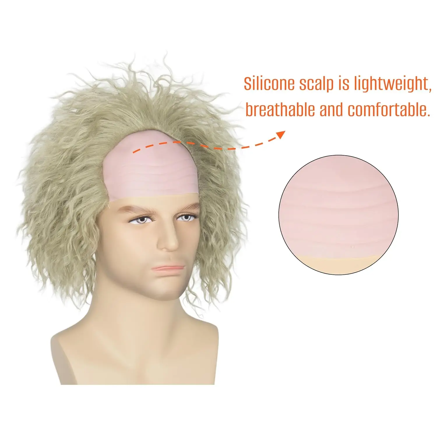 Perruque Verte Courte Désordonné avec Mèches Épiquantes pour Homme, Costume d'Halloween pour Adulte, Jus de Coccinelle, Ultraviolets