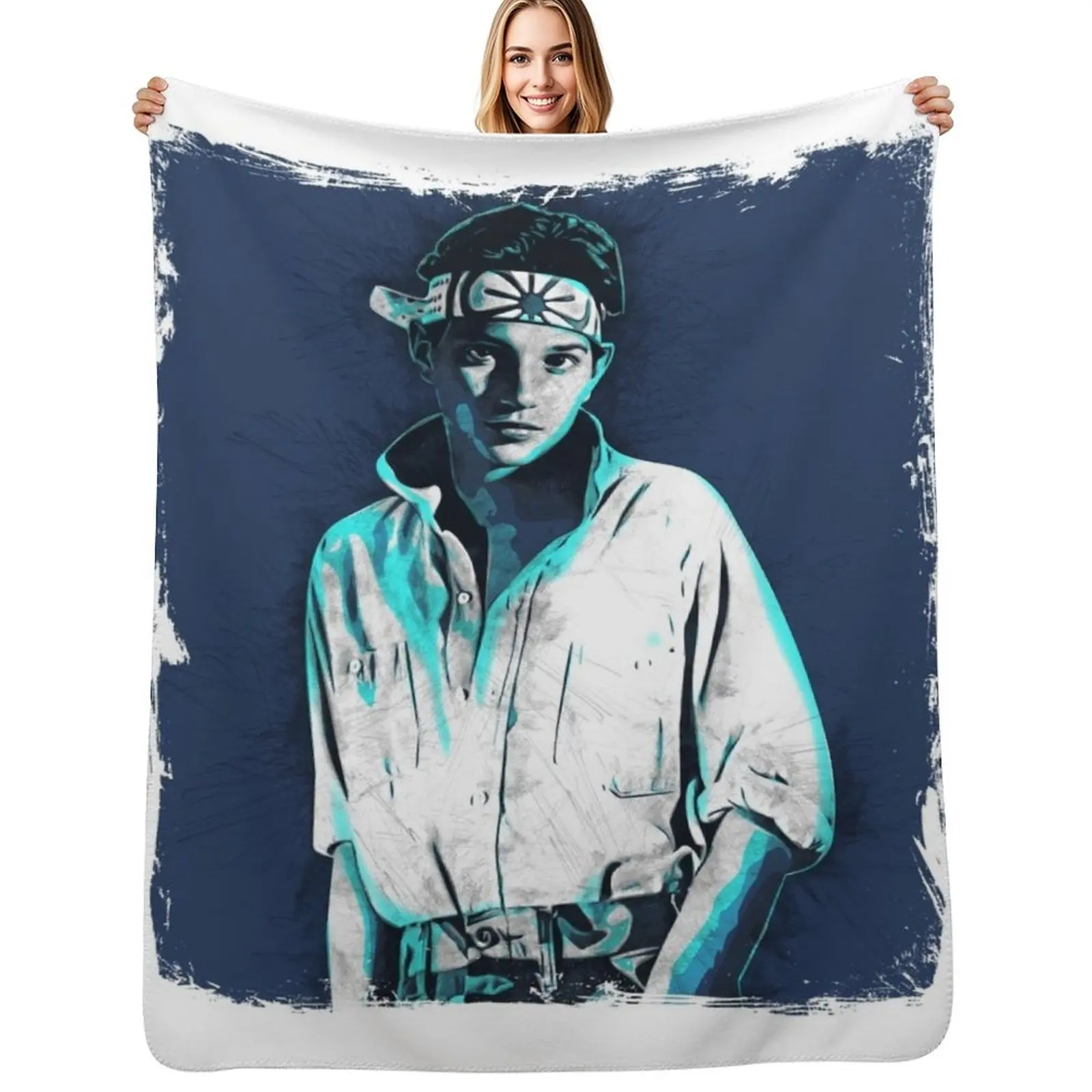 

Ralph Macchio - Karate Kid Throw Blanket Easy Care Comfortable Blanket for Couch