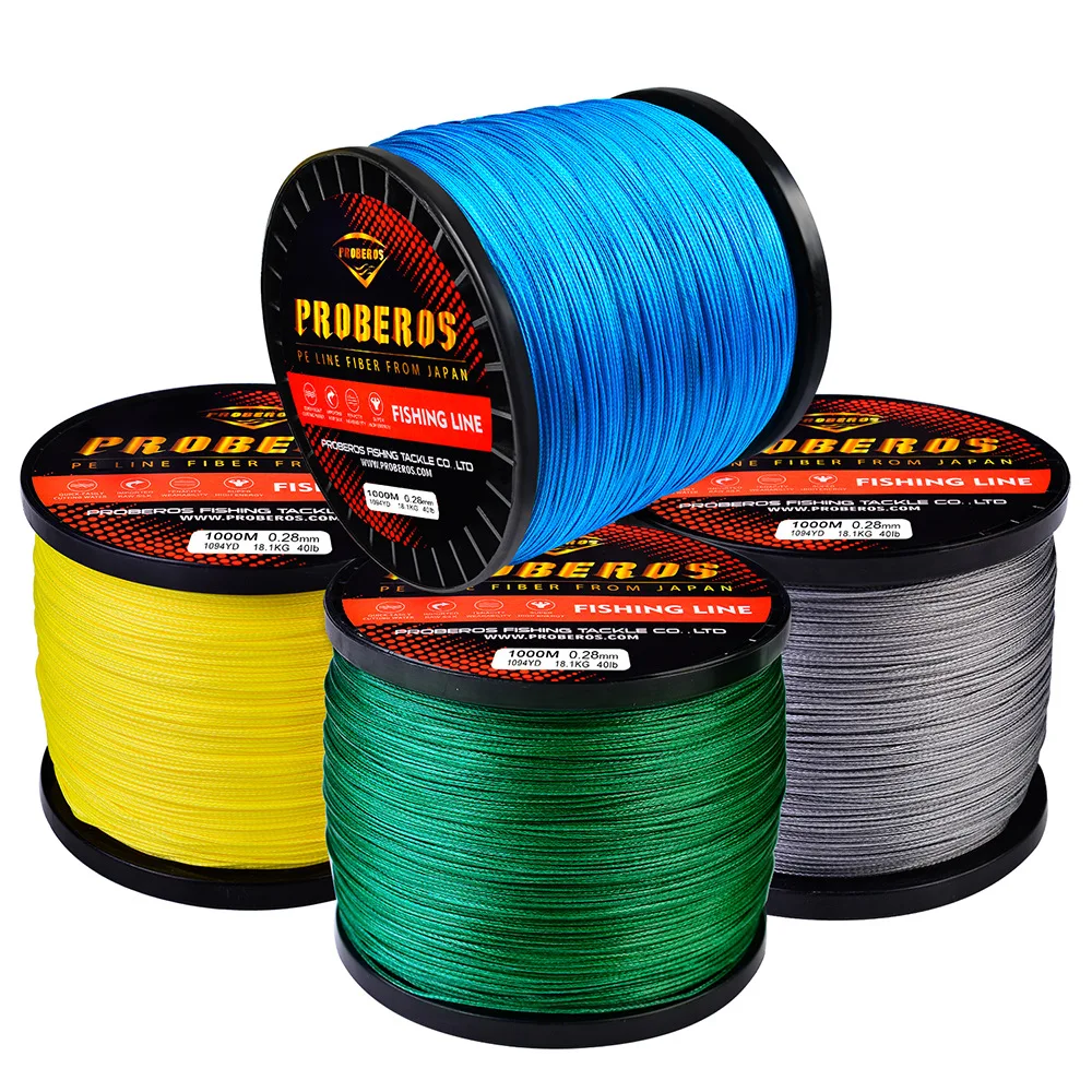 16 Braid 1000M Fishing Line PE Material Weave Strong Horse Fishing  Rock Fishing Main Line Y256