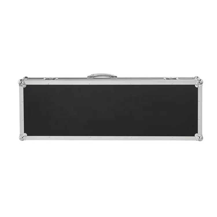 Caja de vuelo rígida de aluminio y madera en forma rectangular para guitarra eléctrica Gibson