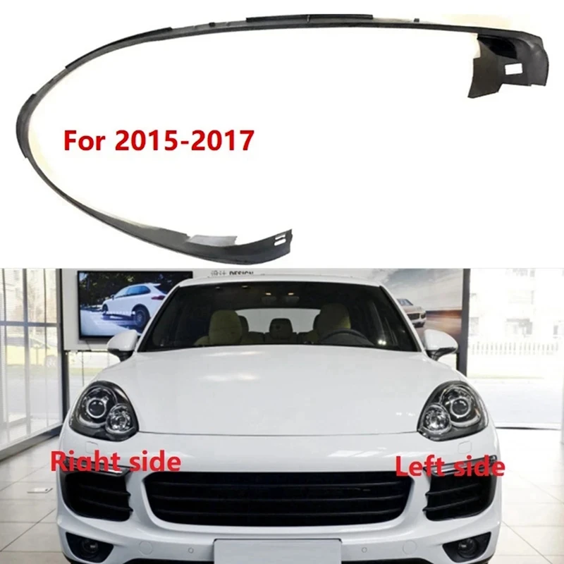 Left Front Headlight Sealing Strip Waterproof For Porsche Cayenne 2015-2017 Headlamp Rubber Weatherstrip Gasket Trim Replacement