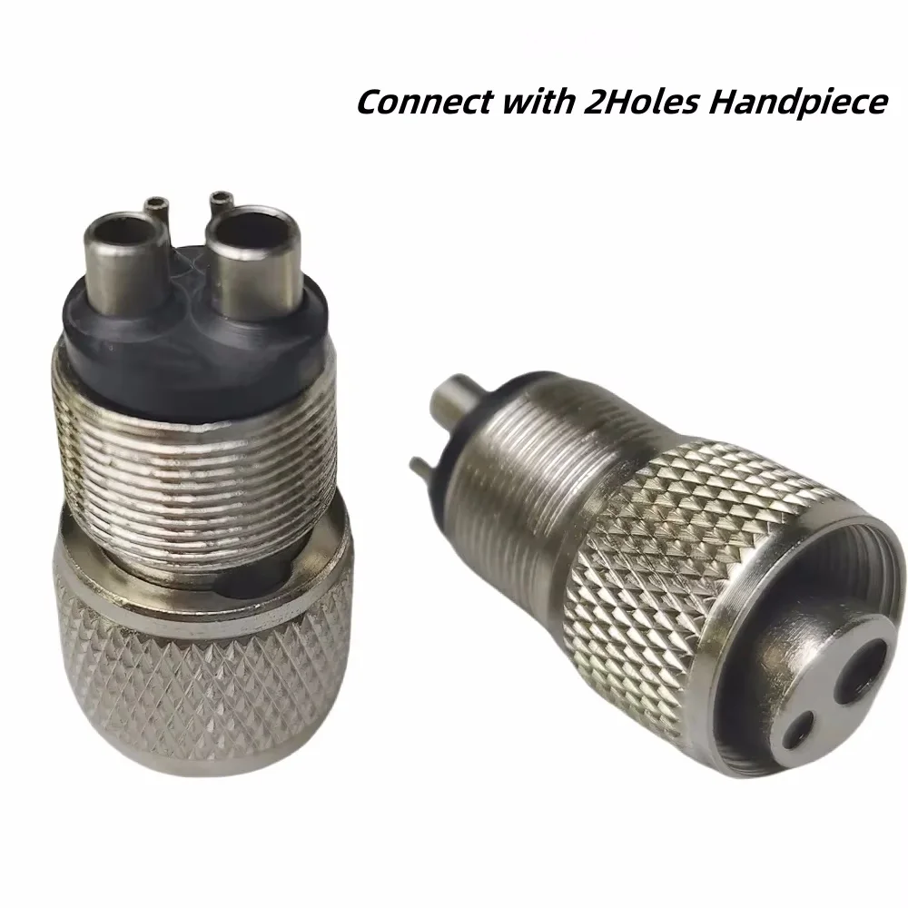 

Dental High Speed Handpiece Turbine Adapter - Quick Replacement 4 Hole to 2 Hole Connector for Handpiece Tubing Systems