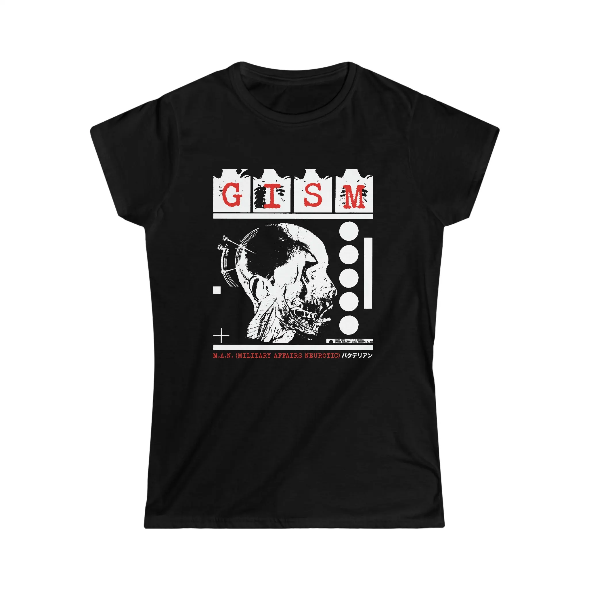 GISM Women's T Shirt Old school Japanese Hardcore Softstyle Girl