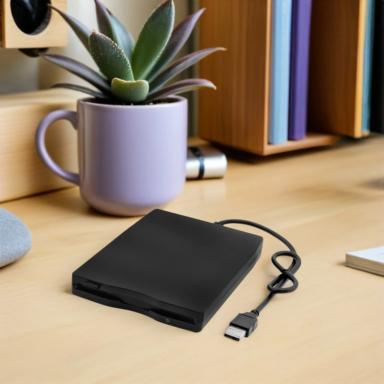 External Floppy Disk Drive Usb 2.0 Portable High Speed Data Transfer For Laptop Desktop 7 10 11 Compact