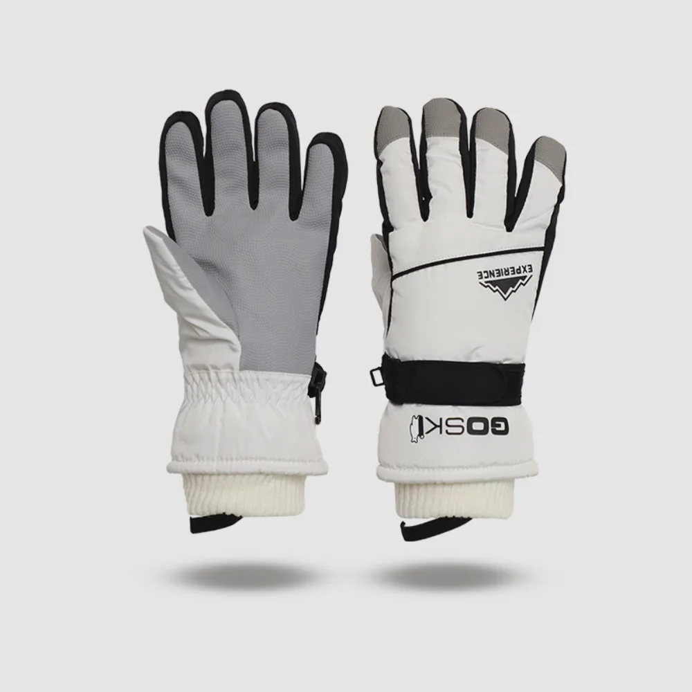 

Простые сохраняющие тепло перчатки для сноуборда, ветрозащитные велосипедные варежки с сенсорным экраном, водонепроницаемые утолщенные лыжные перчатки для вождения