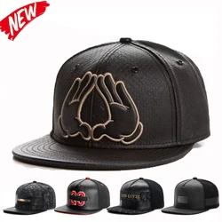 Fashio Brand Leather Cap Baseball Cap for Men Women HipHop Knight Snapback Hat Kpop Adult Outdoor Casual Designer Gorras Hombre