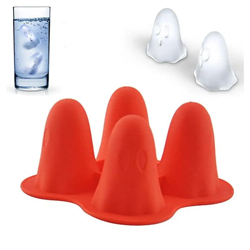 5/7/10PCS Bar Supplies Versatile Novelty Ghost-shaped Ice Cubes Ice Tray Party Popular Wine Glass Decoration Unique Flexible