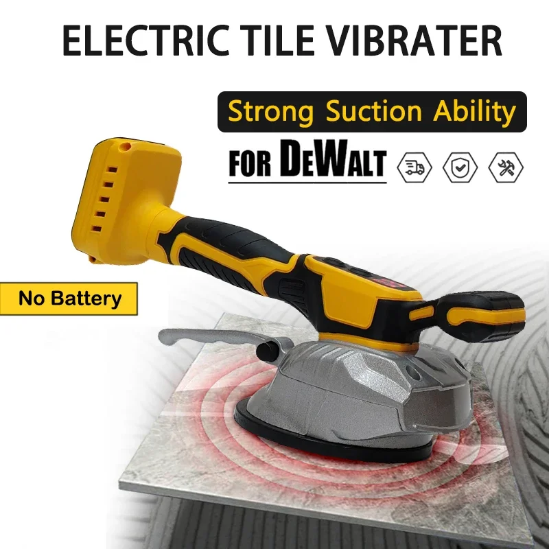 Tile Tiling Machine High Loading Capacity Wall Floor Tile Laying Vibrating Tool  8 Adjustable Fit Dewalt 18V Battery(No Battery)