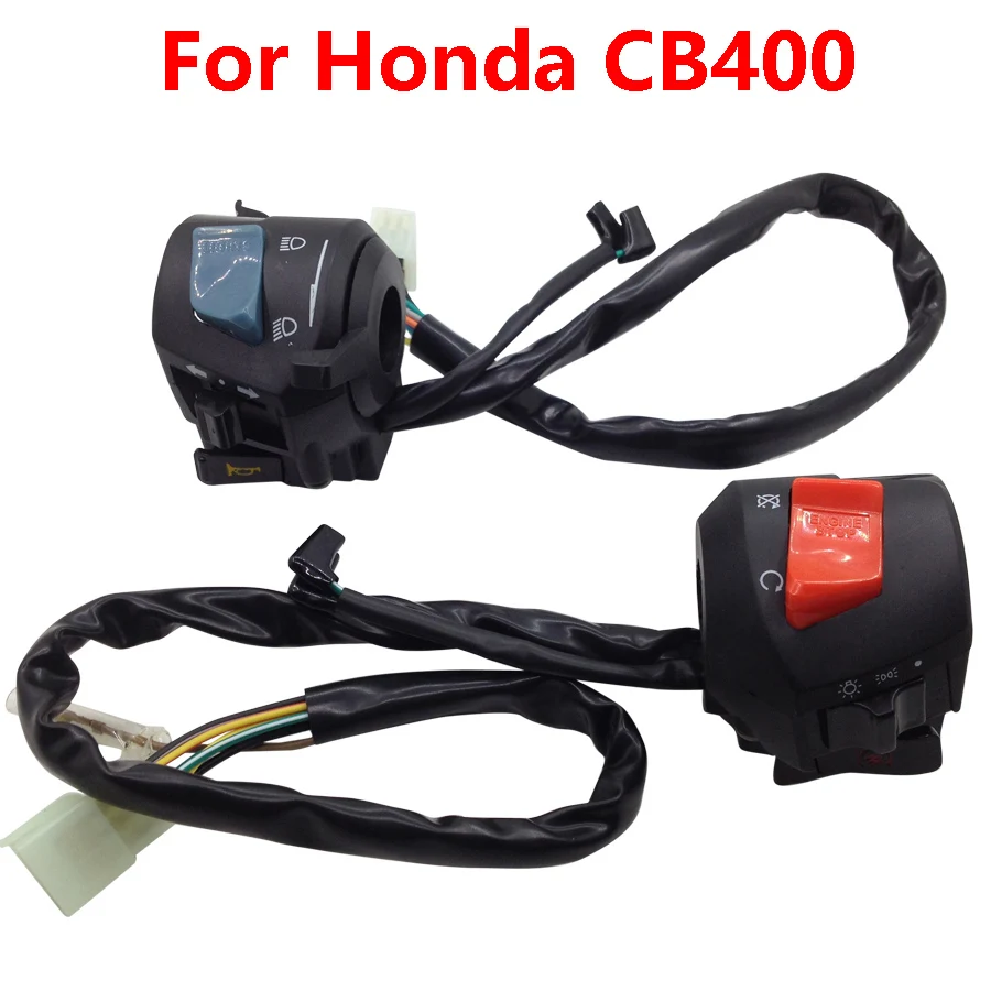 Yecnecty Motorcycle Turn Signal Switch Motorbike Horn Control Button For Honda CB400 CB 400 1992 1993 1994 1995 1996 1997 1998