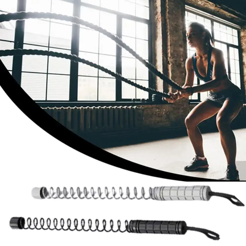 

1 pair Replacement Spring Gym Battle Rope Rebound Stainless Steel Cordless Battle Rope Durable Non Slip Arm Strength Rope