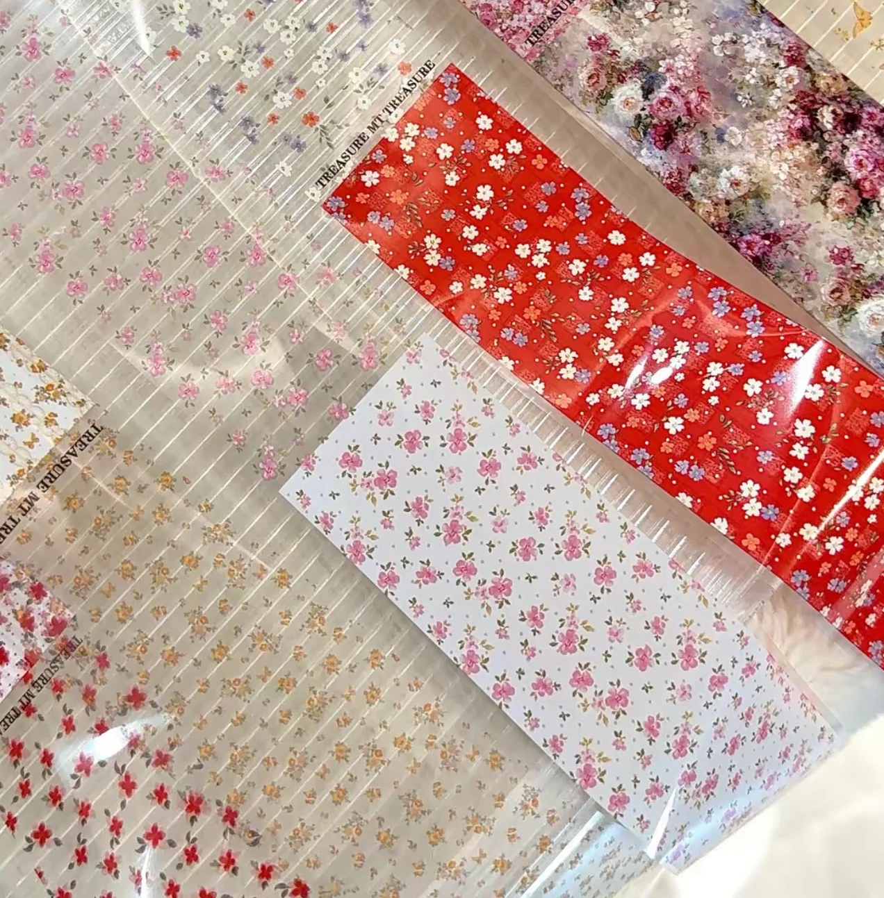 New spring-style Small Floral Multi-purpose Nail Transfer Paper With Classic Floral Decoration For Use In Making Patterns