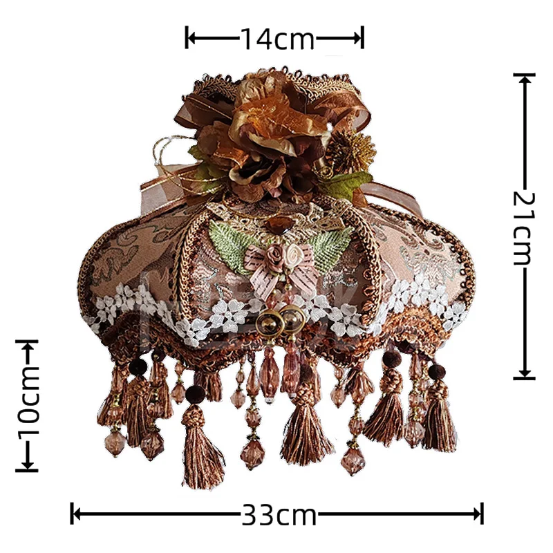 European Retro Table Lamp Fabric Lampshade Resin Bedroom Decoration Bedside Lamp Home Indoor Wall Lamp  Floor Light Desk