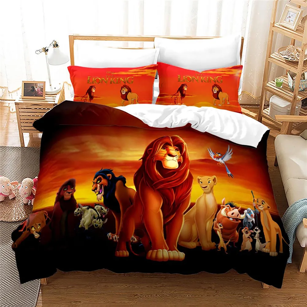 Disney The Lion King Simba Bedding Set,Children Boy Quilt Cover,Bedroom Decora Duvet Cover,boys gift