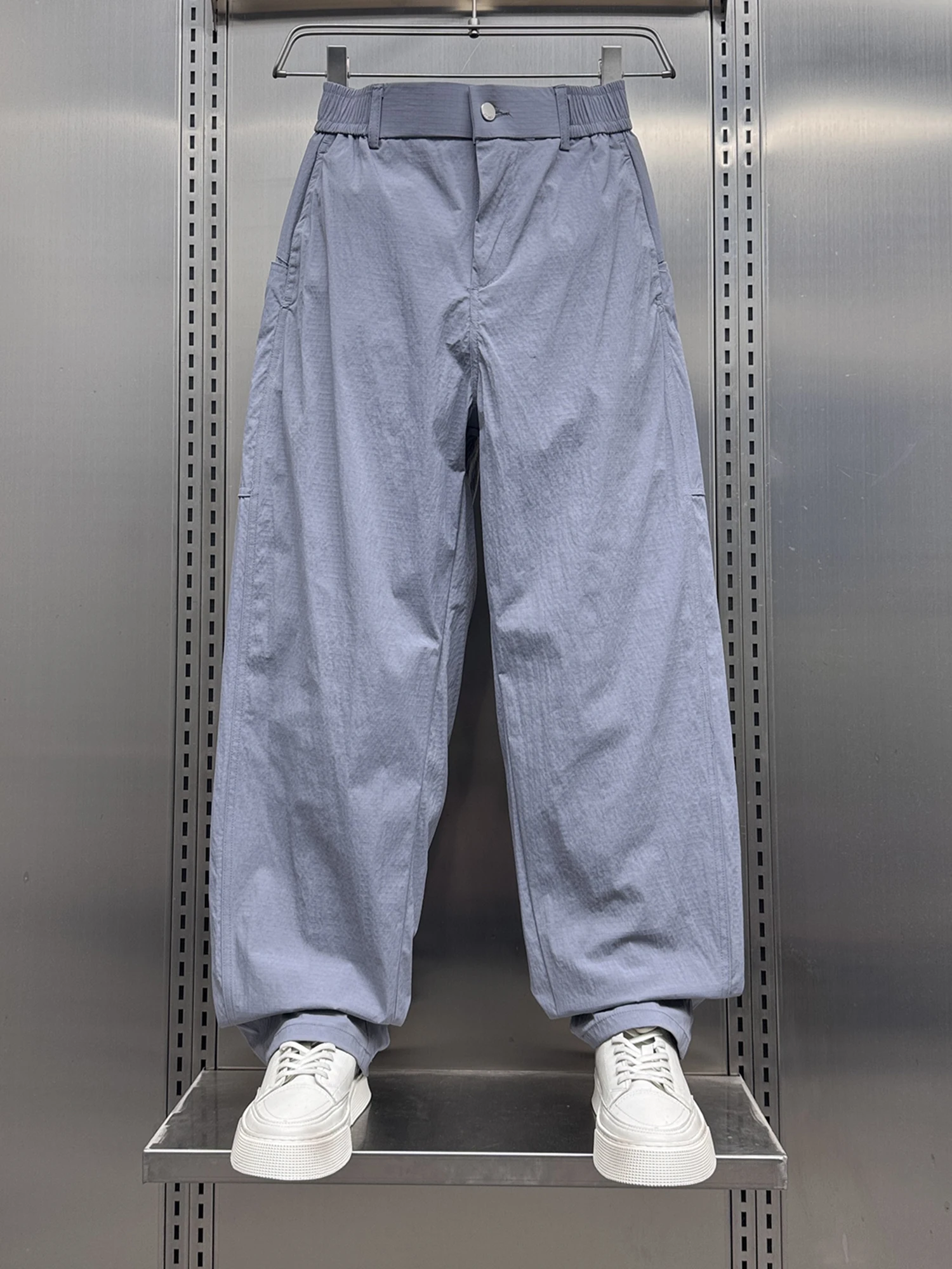 

Новые мужские спортивные брюки 2025 года: свободные, прямого кроя, летние, тонкие, с контрастными вставками, повседневные, молодежные, универсальные, цветные, длинные штаны