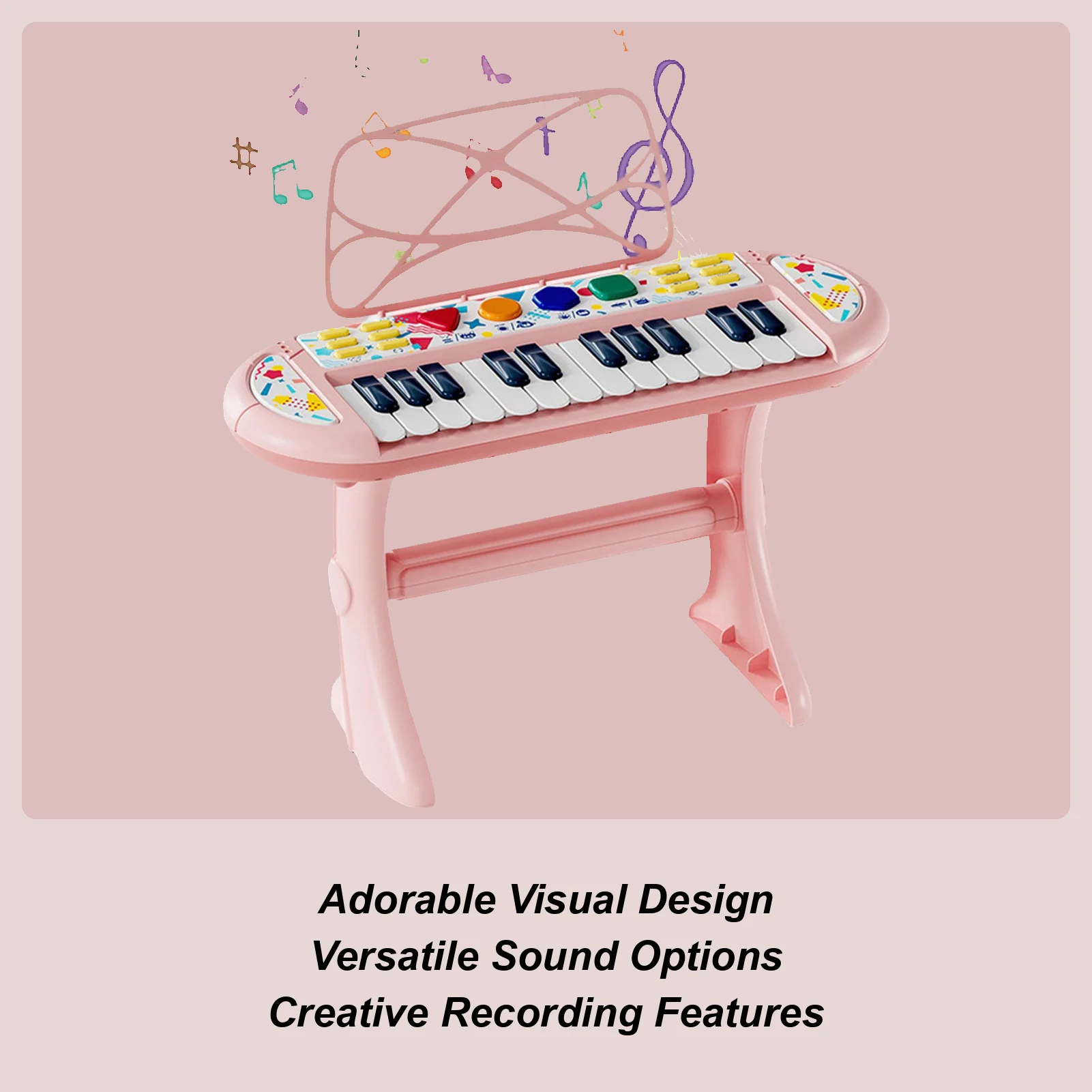 

Клавиатура фортепиано для детей, регулируемая громкость, маленькая клавиатура, игрушка-пианино для мальчиков и девочек, учеников, гостиной, спальни, сцена