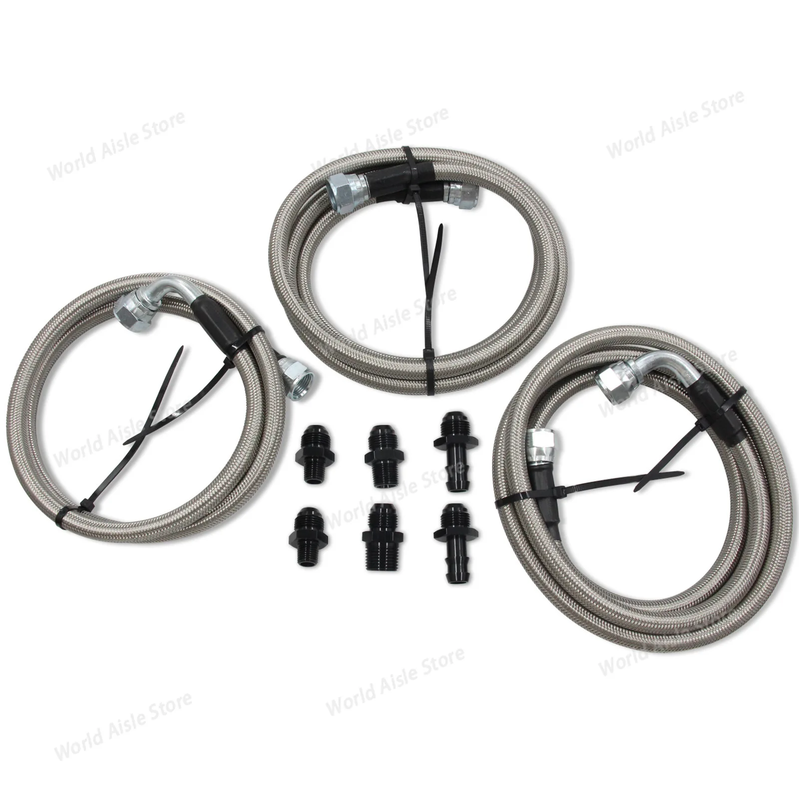 47RE Transmission Cooler Lines Kit Heavy Duty FOR 1996-02 For Dodge For Ram For Cummins 5.9L