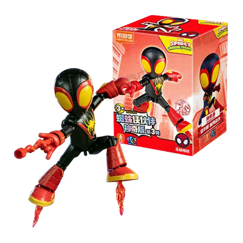 Marvel Spider Man Baustein Spleißspielzeug 12 cm Iron Man Peter Parker Miles Morales Spider Gwen Actionfigur Baustein