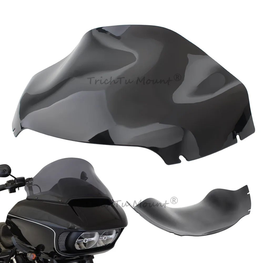 

13 Inch Black Motorcycle Windshield Easy Install Fit For Harley-Davidson Road Glide 3 Cvo Limited Special Ultra Models 2015-2025