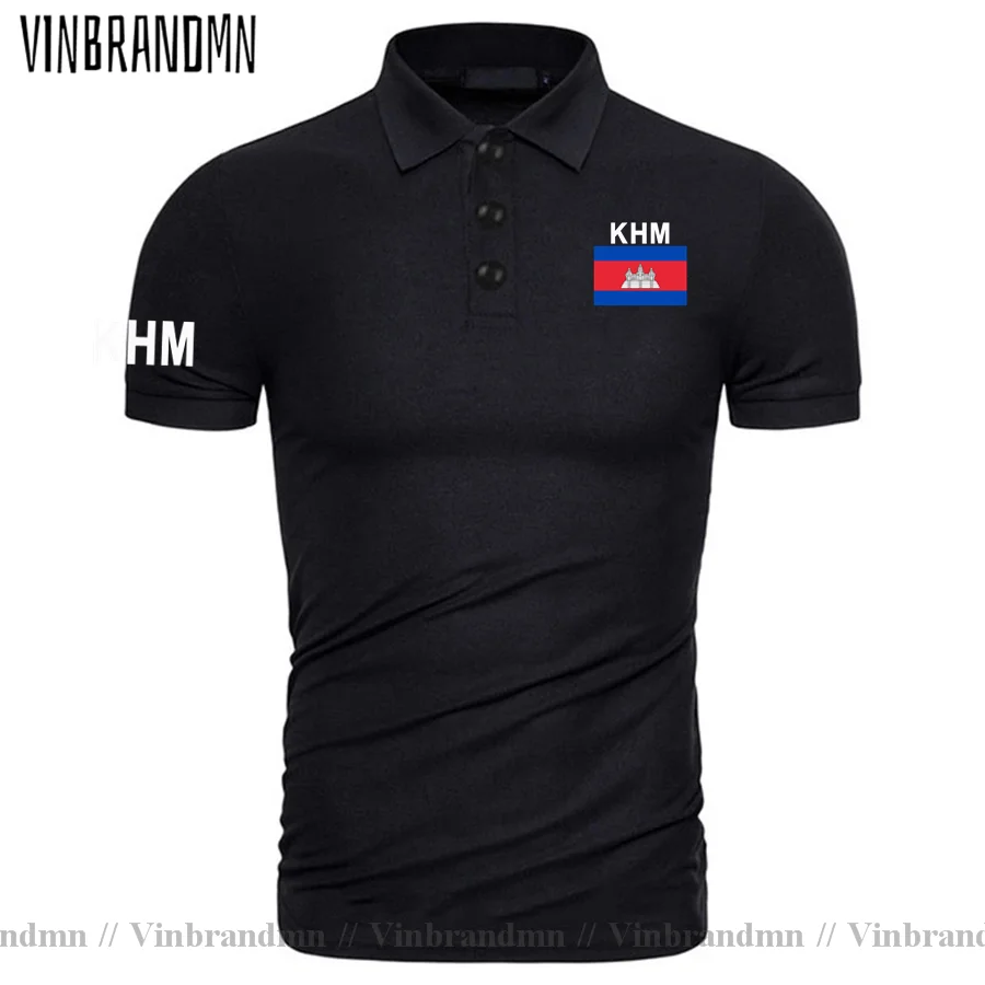 Cambodia Kampuchea Polo Shirts Men Short Sleeve Classic Brands Printed For Country 100% Cotton Nation Team KHM Cambodian Khmer