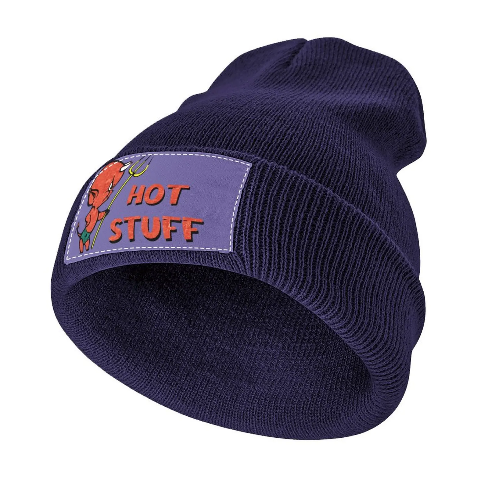 

Hot Stuff Baby Devil Knitted Hat funny hat Vintage Man Cap Women's