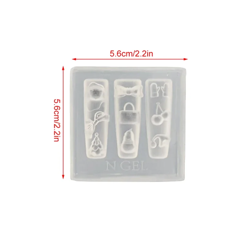 Presente de natal silicone boneco de neve escultura de unhas molde decorações de unhas design diy placa de carimbo estereoscópico ferramentas de manicure