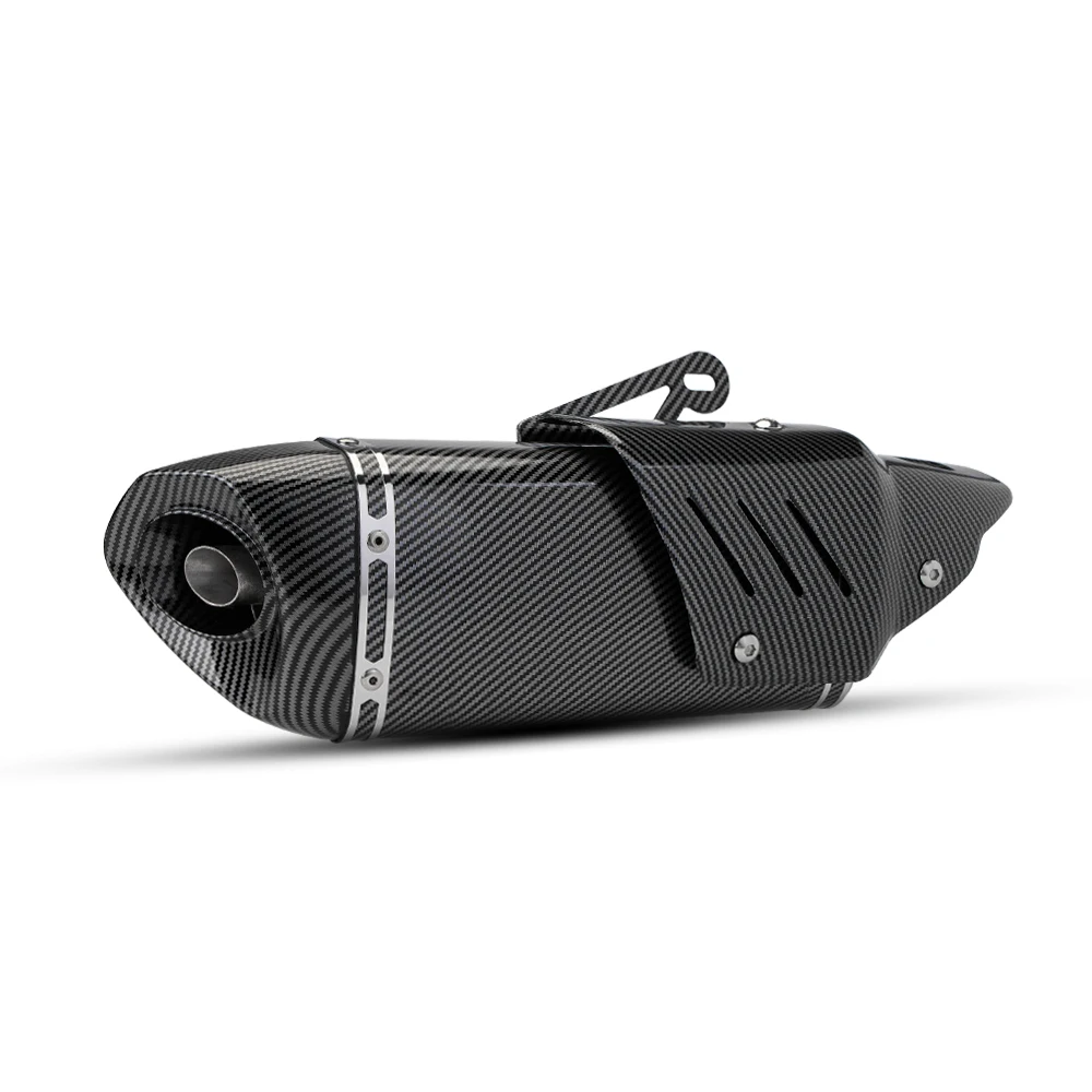 

Intelligent Library 51mm Universal New Motorcycle Exhaust Muffler Fake Carbon Fiber Heat Shield For R1 R3 R6 Ninja400 250 R15 M1