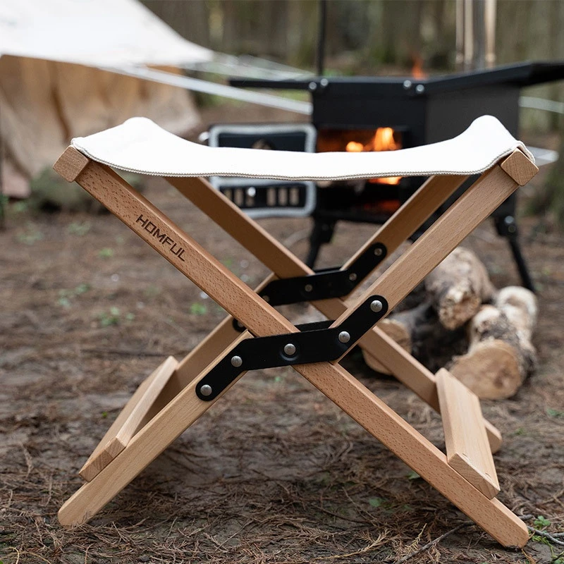 Outdoor Folding Beech Maza Light Travel Fishing Portable Folding Chair Small Maza Stool Camping Travel Maza Chair Cadeira Maza