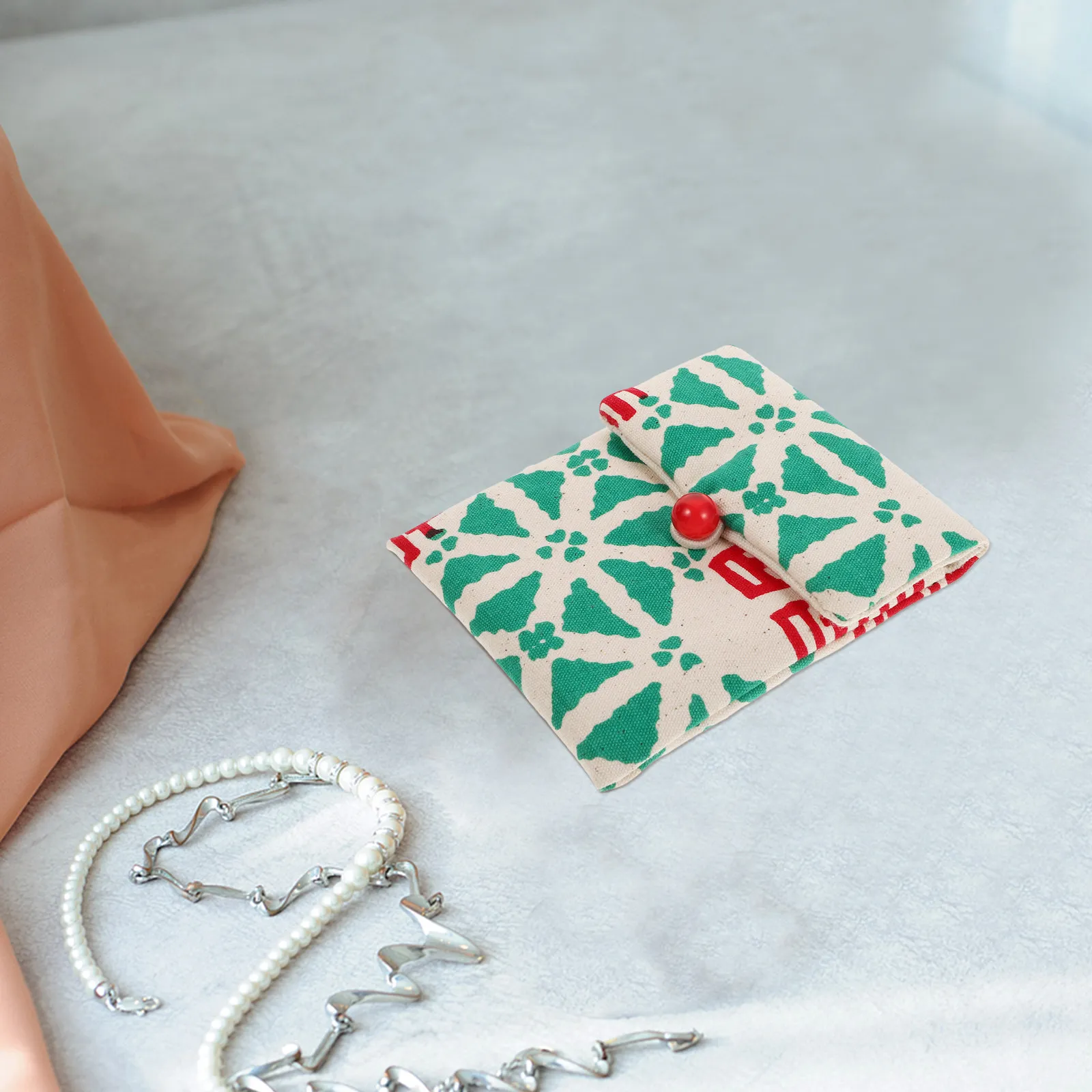 Small Chinese Jewelry Pouch Fabric Organizer Cloth Bag Soft Interior Coin Purse Wedding Engagement Gift Jewelry Storage Travel