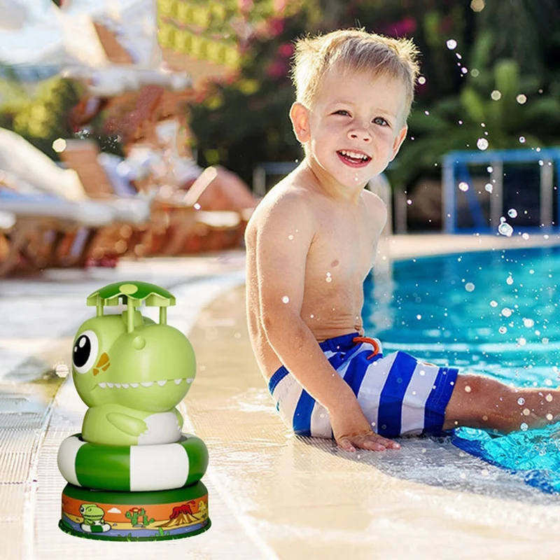 Outdoor watersproeier voor kinderen Dinosaurus Cartoon dier watersproeier Roterende vliegende waternevel Gemakkelijk te installeren Gemakkelijk te gebruiken