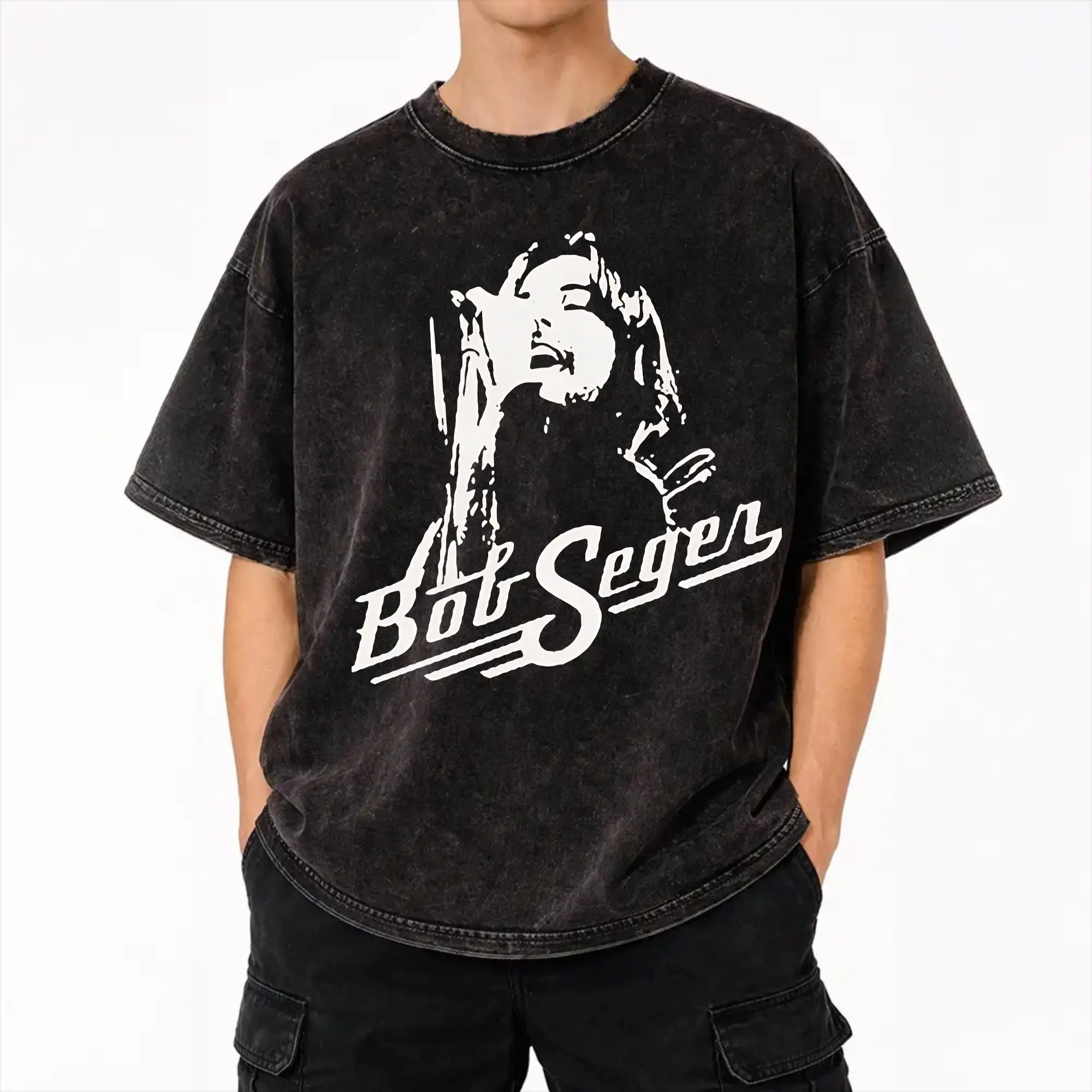 Bobs legend rock and Roll Segers Final Tour  Washed T Shirts Streetwear Hip Hop Fashion T-Shirts  Tee Shirt Men Women