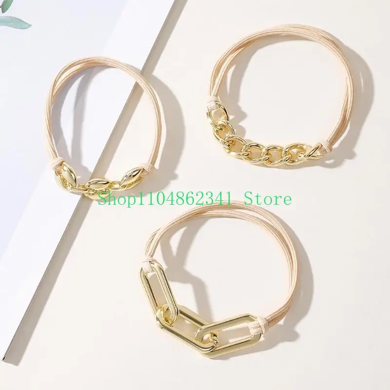 

652F Bracelet Scrunchie Bracelet Hair Ties Elastic HairTies Bracelet Ponytail Holder