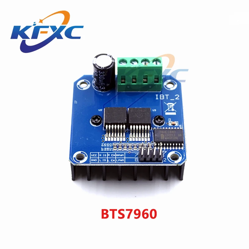 1PCS Double BTS7960 DC 43A Stepper Motor Driver Module H-Bridge PWM Module for Smart Car