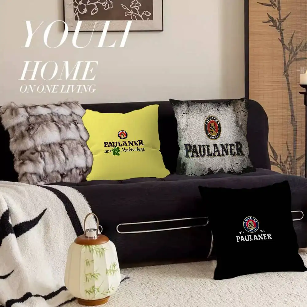 German Beer Paulaner Pillow Gift Home Office Decoration Bedr