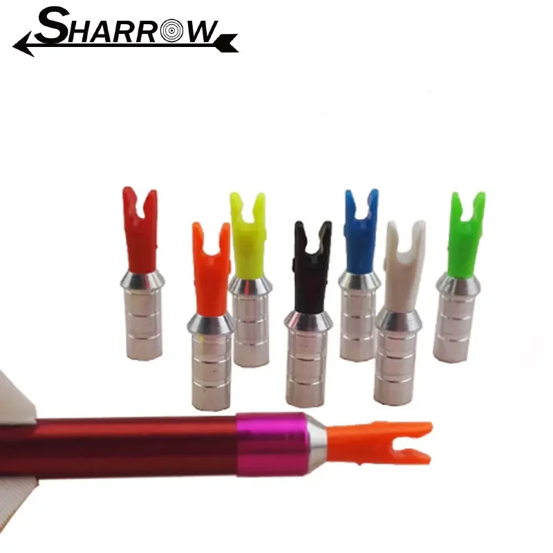 12pcs Archery Arrow Pin Nock L/S Size Fit For ID 4.2/6.2 mm Carbon Fiberglass Arrow Shaft Shooting Accessories