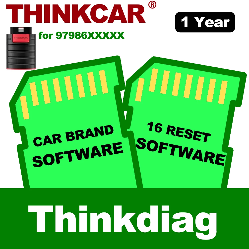 

Update THINKCAR Thinkdiag/THINKDIAG 2 All softwares Renewal 1 Year Free Full System Diagnose 15 Resets Active Test for All Cars