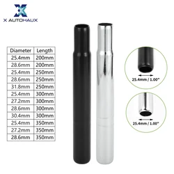 X Autohaux Bike Seat Posts 25.4/27.2/28.6/31.8mm Durable Universal Saddle Post Seat Tube Black Steel Length 200/250/300/350mm