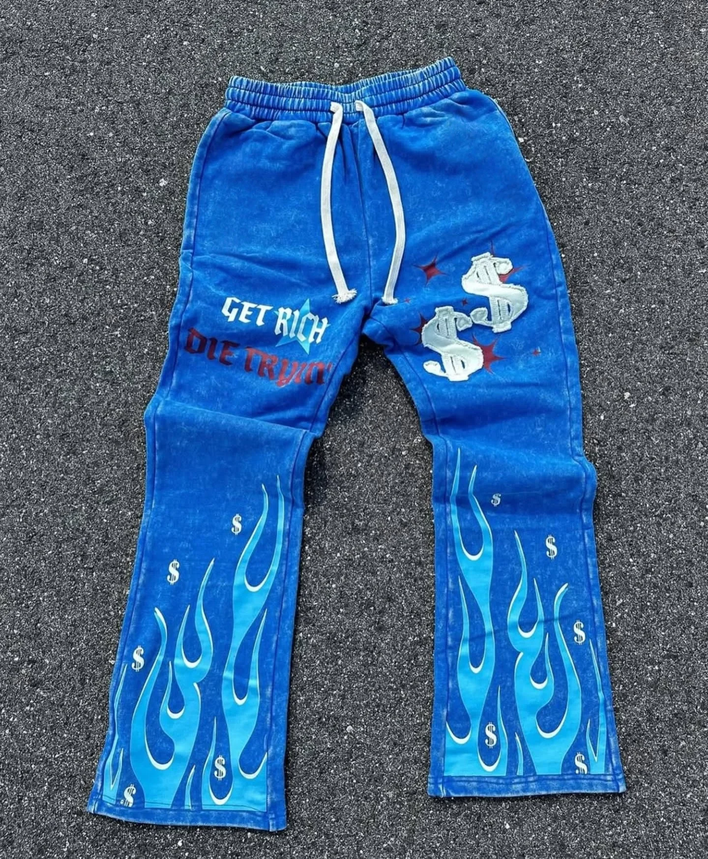 Spring/Summer Y2k Pants Hip Hop Men Loose 3D Print Trousers Casual Sweatpants Mid Waist Sporty Female Streetwear Vintage Pants