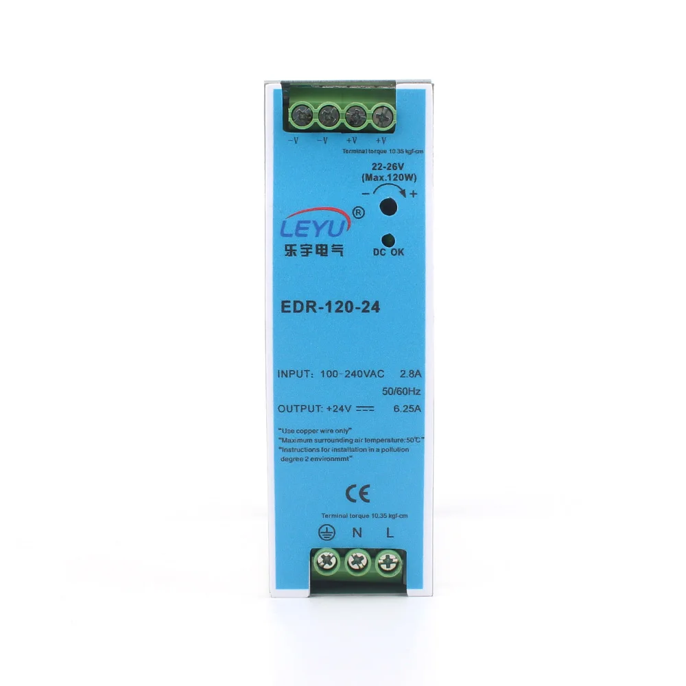 EDR-120-12 Rail Power Supply Single Output