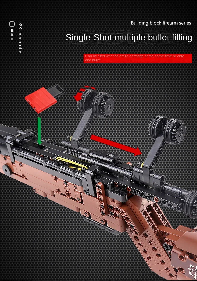 K・Bullet　Sniper　＃6　10' 98k Shell Ejection Soft Bullet Toy Gun Unboxing and Review 2022