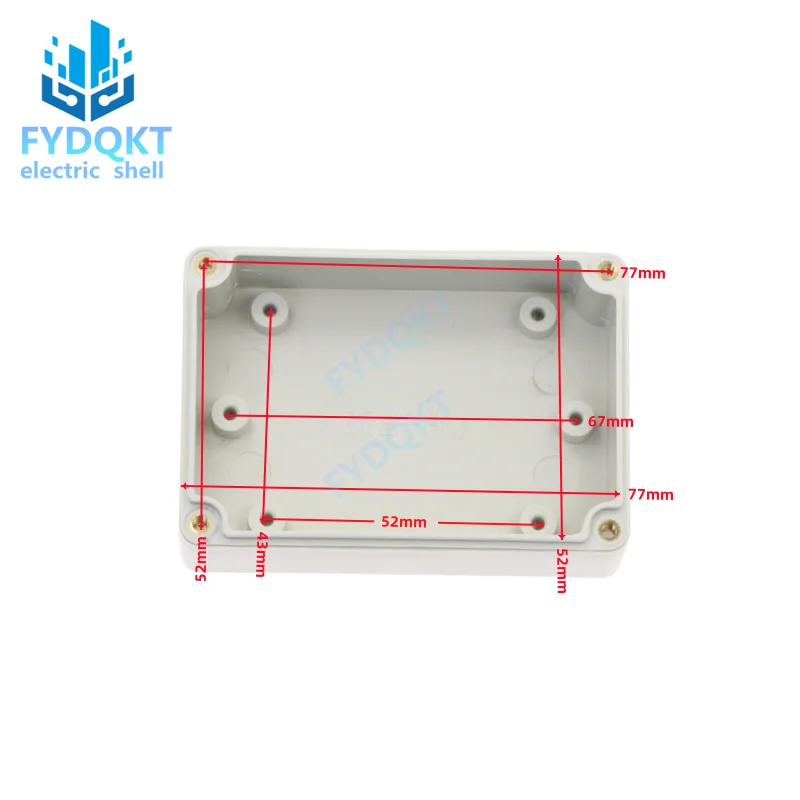 1pcs 85x58x35mm Plastic case Security power supply case Transparent cover Instrument case Outdoor wiring waterproof box