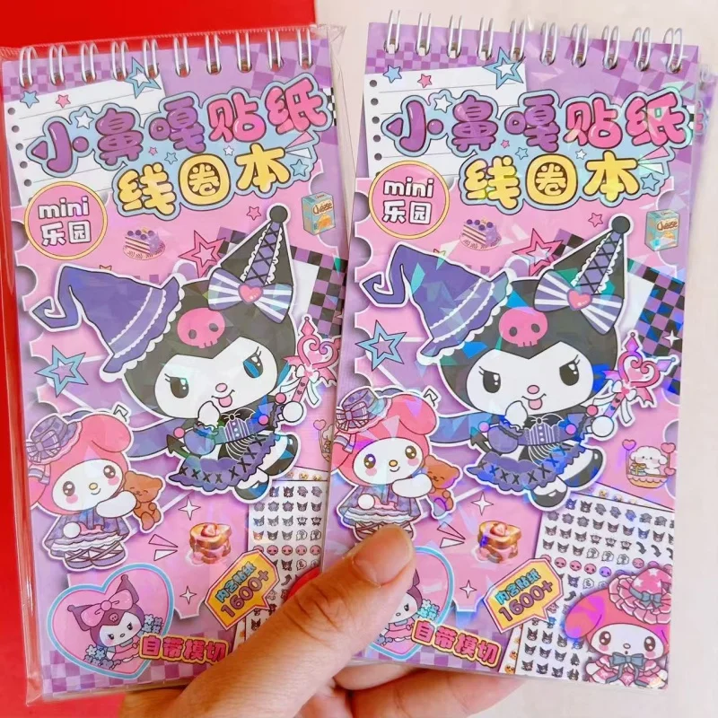

4/12 шт. Kawaii Sanrio Kuromi Melody наклейка милый скрапбук DIY дневник декоративная наклейка альбом наклейка этикетка