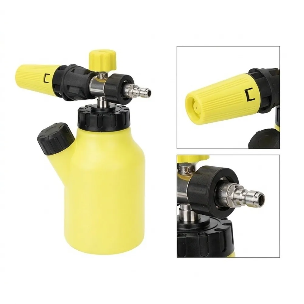 1L Foam Spray Bottle with Adjustable Knob and Handle for Precise Foam Pattern Control Pressure Washer Accessory