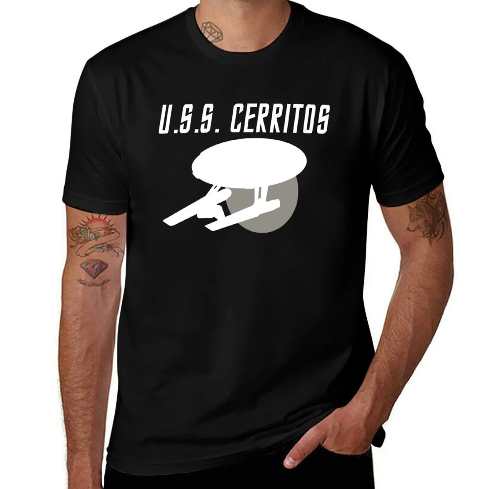 

USS Cerritos T-Shirt t shirt man cotton t shirts for man graphic vintage g man t shirts for men T-shirt