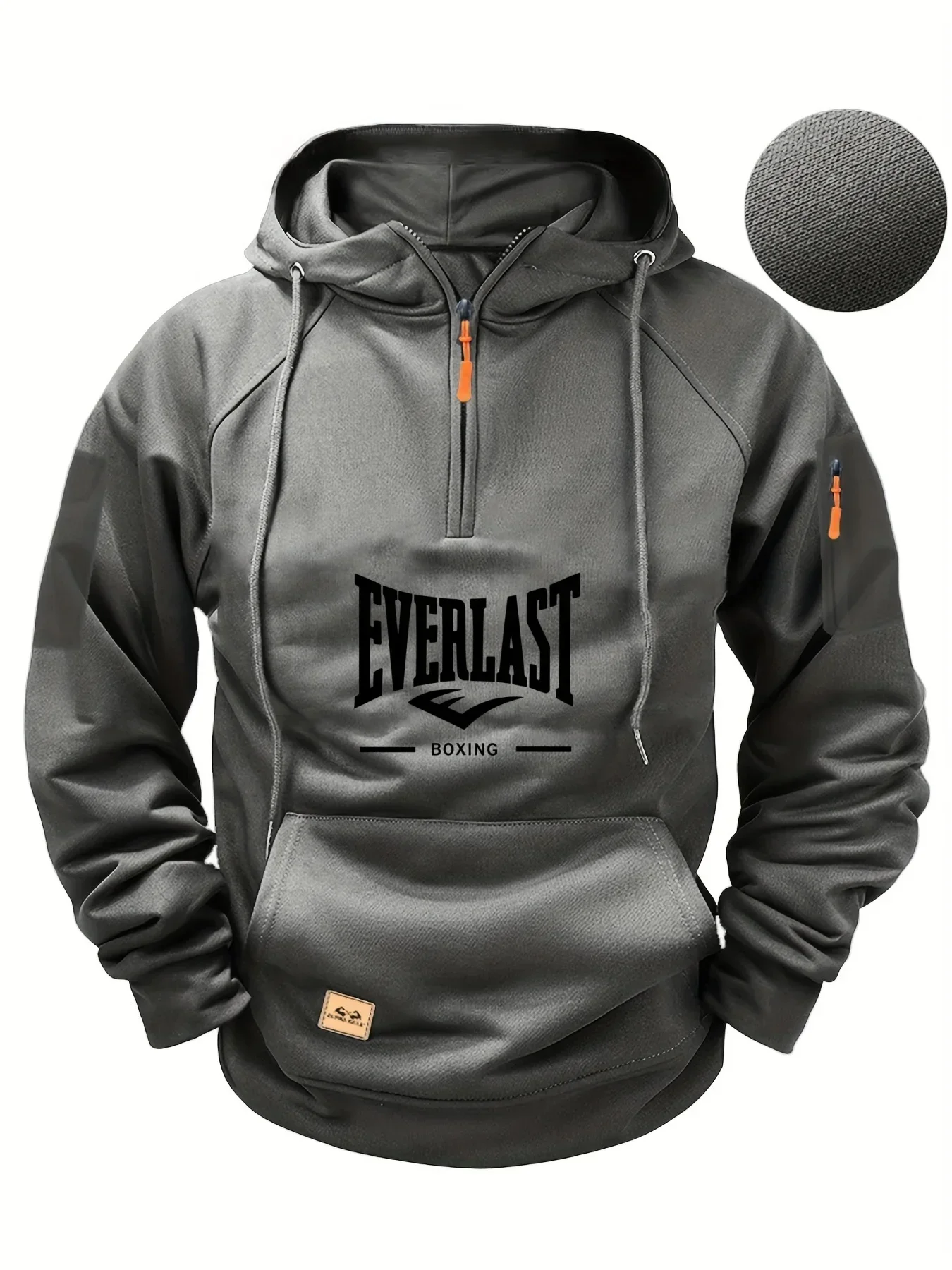 

2025 Men's Hooded Sweatshirt, Thick and Warm, High-Quality, With a Hood, Athletic Style, Zipper Closure, Multiple Pockets, Fashi