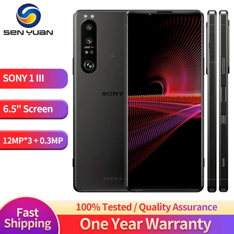 Sony-teléfono móvil Xperia 1iii 1 iii, 5G, 256GB, 6,5 pulgadas, 12GB de RAM, Snapdragon, ocho núcleos, NFC, Original