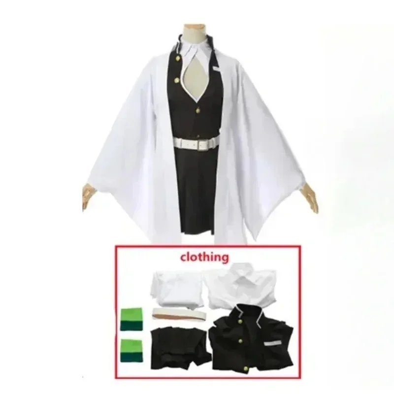 Nuevo disfraz de Anime Kanroji Mitsuri Cosplay Halloween mujer ropa para adultos niños peluca uniforme disfraces para mujeres