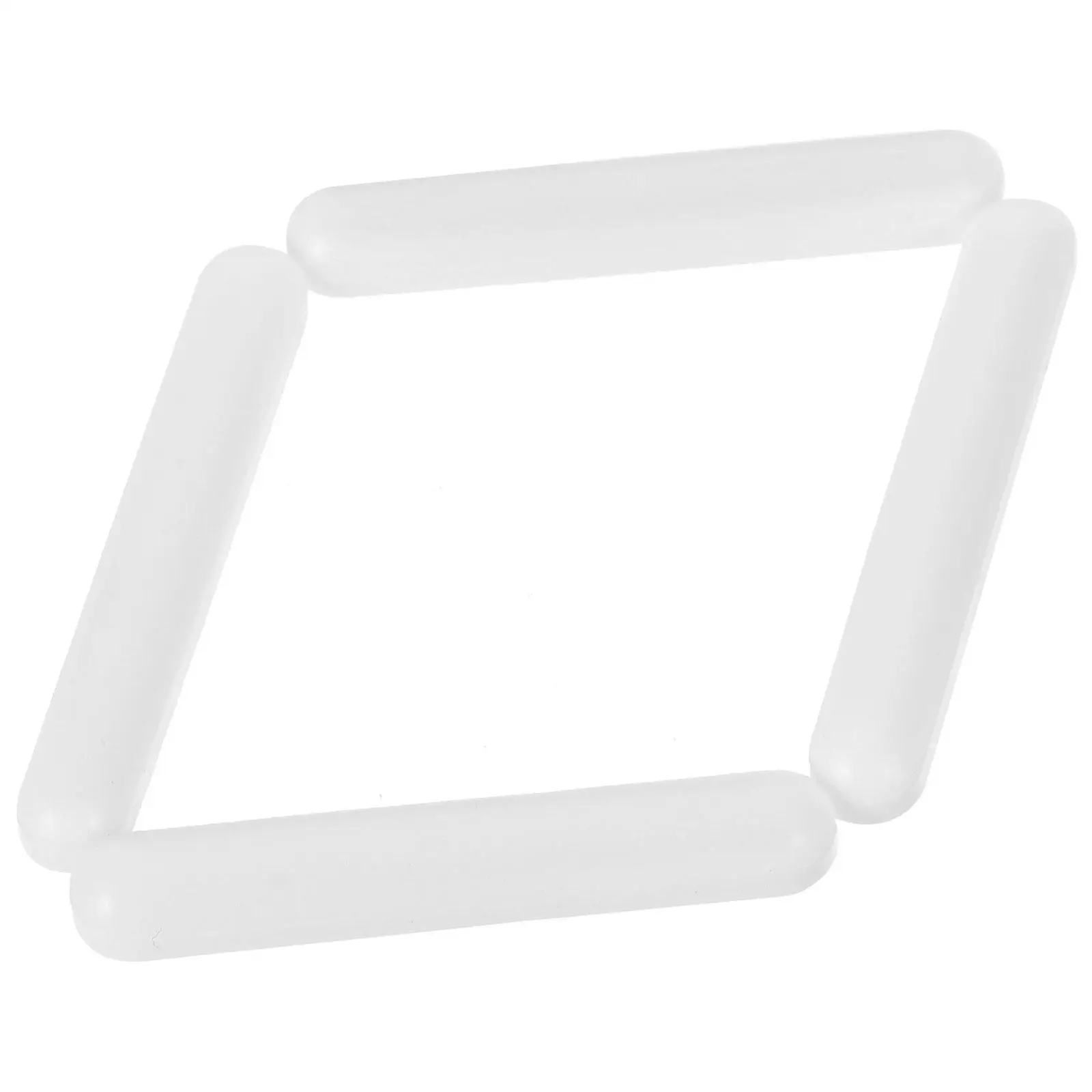 4 Pcs Rotor Magnetic Stirring Rod PTFE Stirrer Lab Stirrers Bar White Liquid Laboratory Mixer