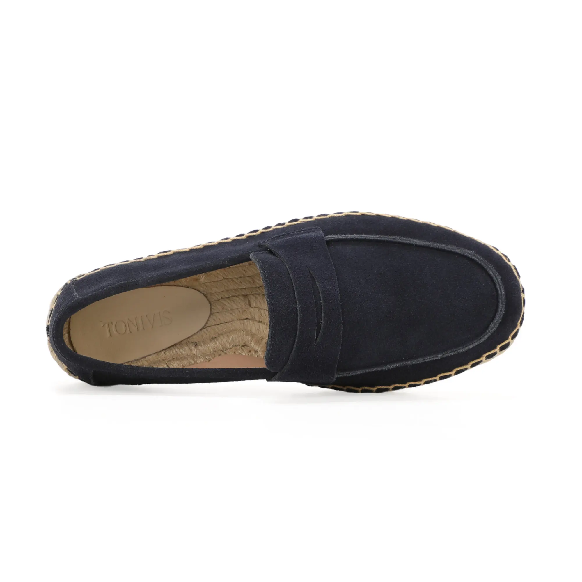 Herren-Jute-Espadrilles zum Hineinschlüpfen, Freizeitschuhe aus Rindswildleder – Detail 29