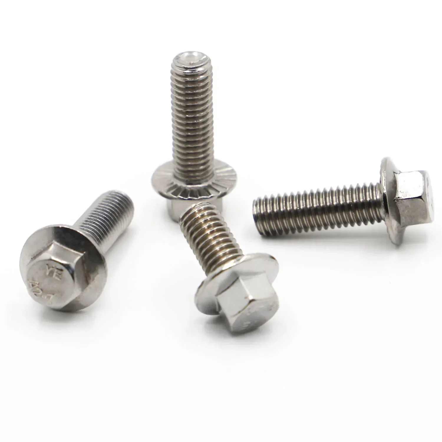 M5 M6 M8 M10 M12 304 Edelstahl Zahn Anti-Rutsch-Schrauben Sechskant-Flanschschrauben GB5787 – Detail 4